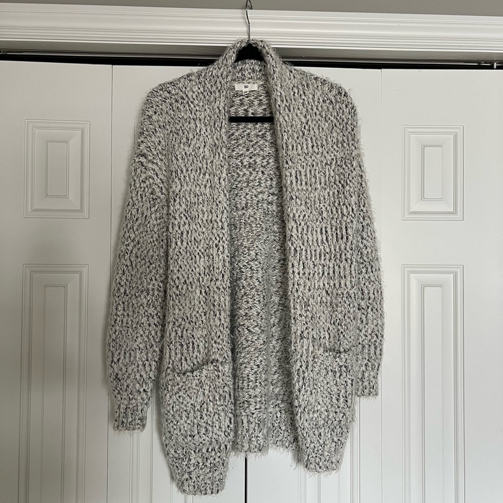 Cozy Gray Knit Sweater